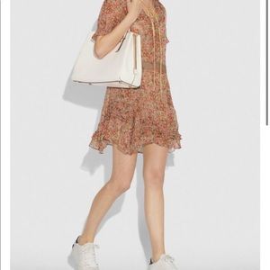 Coach Charlie carryall 40 tote large chalk gold